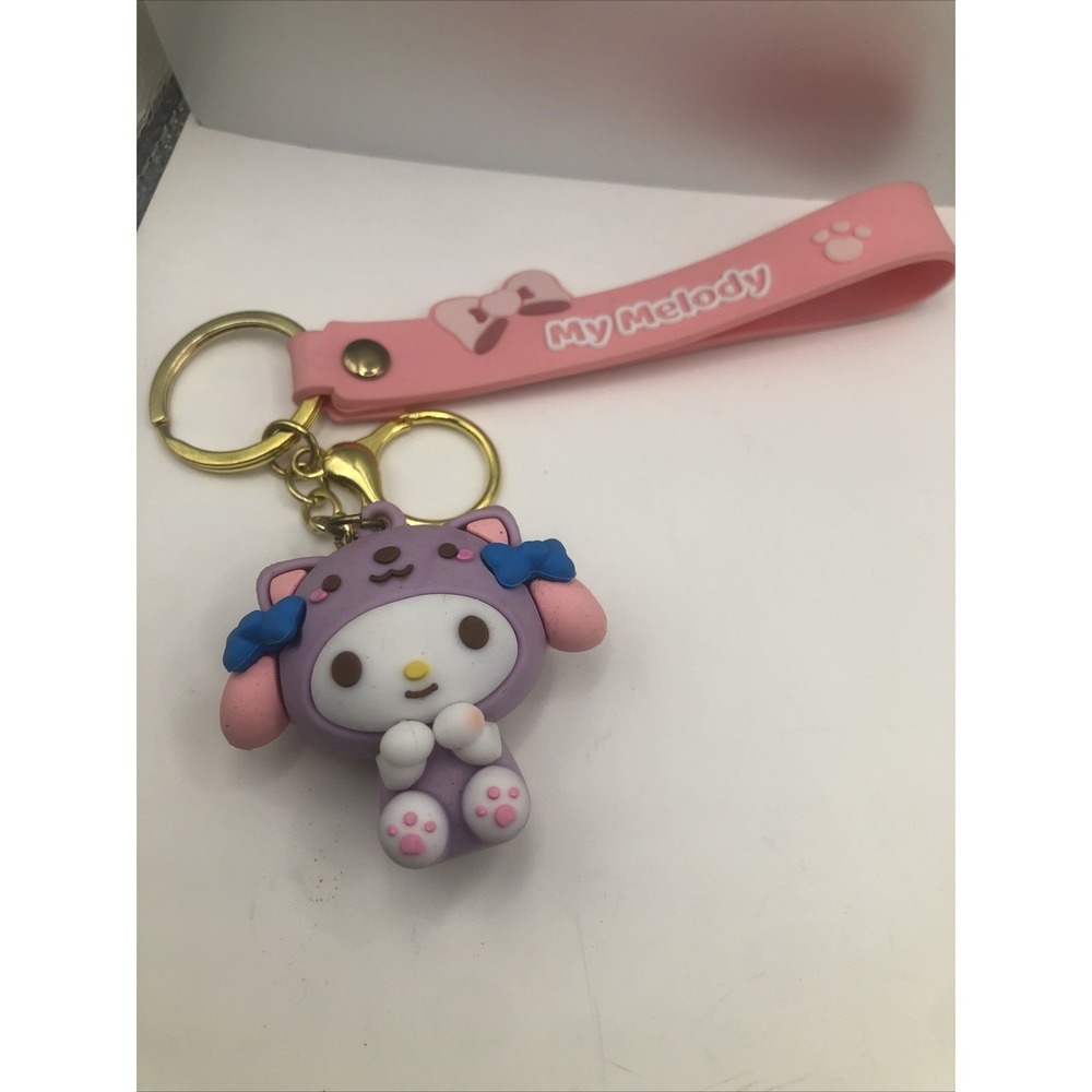 Sanrio Hello Kity Keychain 3D PVC, Charm Backpack My Melody